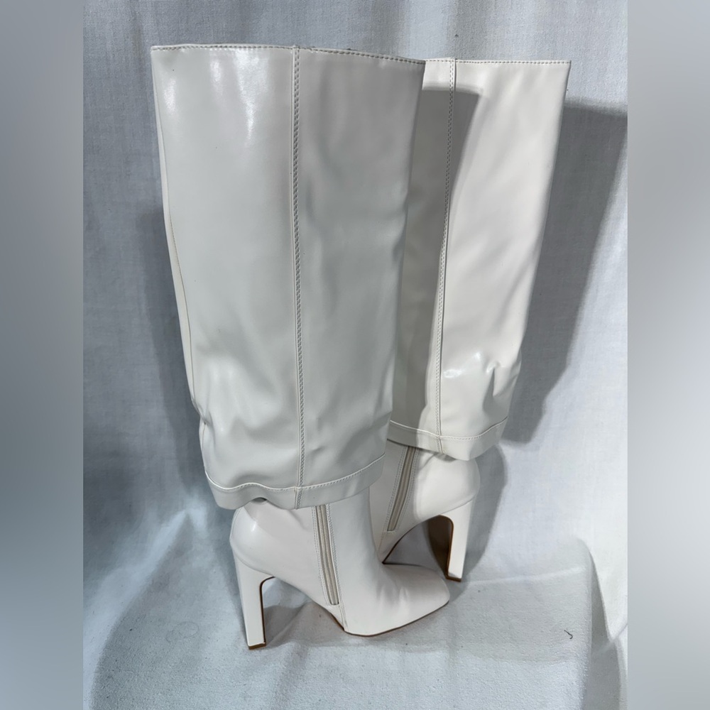 Lulus Lorlia Almond Square toe Knee High boots Size 8.5 - Picture 6 of 12